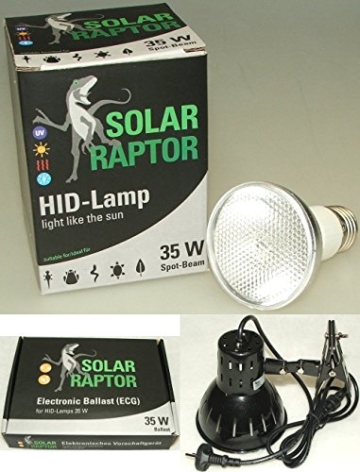 ECONLUX GmbH SolarRaptor HID-Lamp 35 Watt Spot Beam Set inkl. EVG + ClampLamp - 1