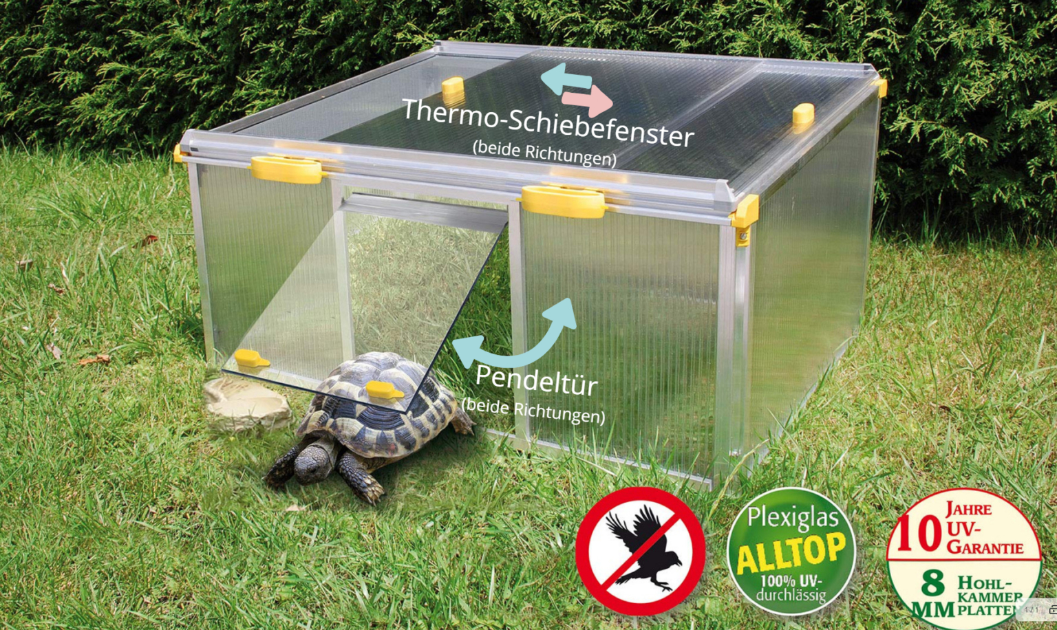 Beckmann SchildkrötenFrühbeet Typ Allgäu Modell 3 / SchildkrötenHaus